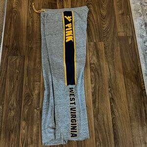 Victoria’s Secret Pink WVU Sweat Pants Size Small Boyfriend